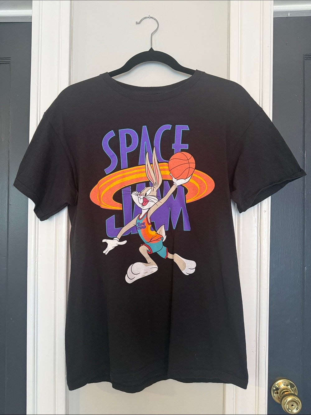 Black Space Jam Bugs Bunny Graphic Tee